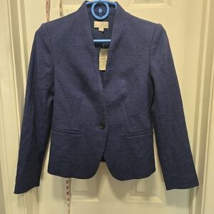 LOFT Women's Blue Blazer Size 0P Nwt